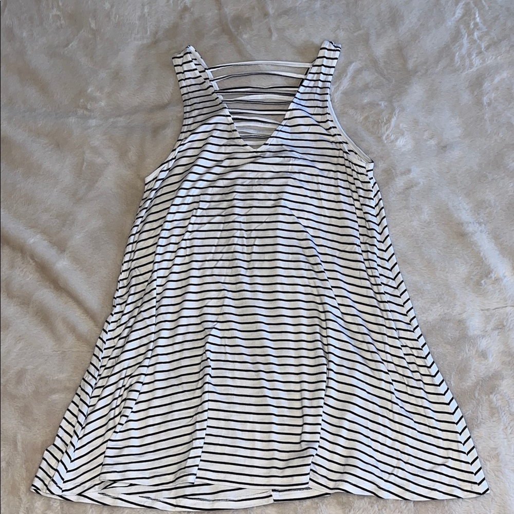 Striped Sleeveless Dress
